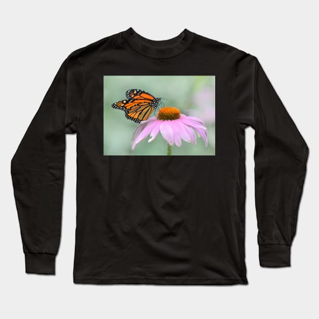 Monarch Butterfly Long Sleeve T-Shirt by LaurieMinor